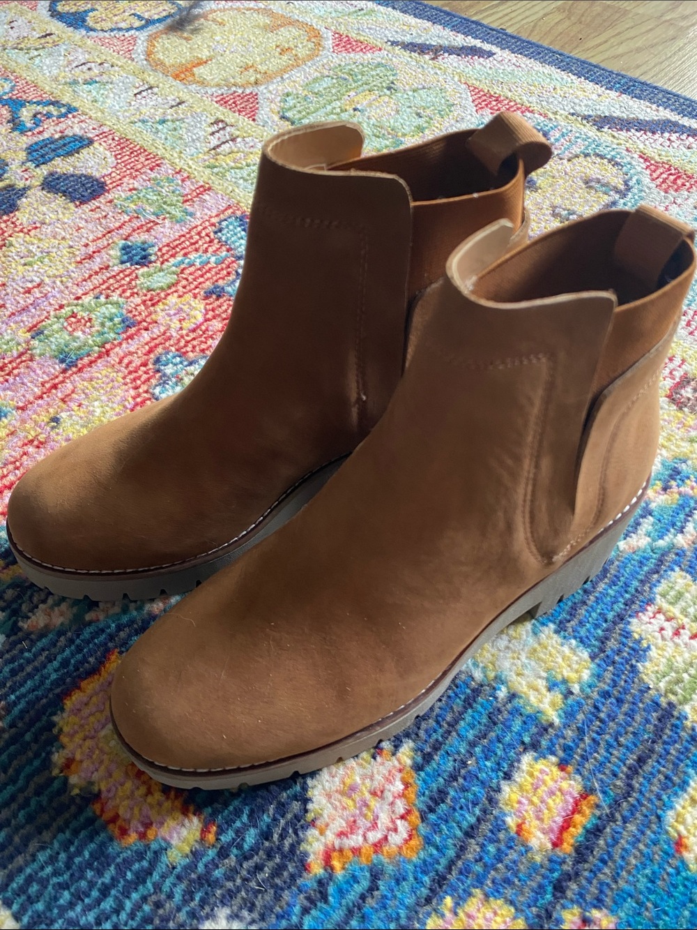 Blondo Weatherproof Brown Suede Ankle Booties